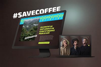 Landing page pour la campagne #Savecoffee - Création de site internet