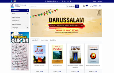 Darussalam Publishers - eCommerce Solution - Webanwendung