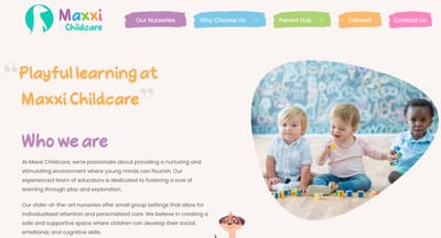 Website Development for Maxxi Childcare - Création de site internet