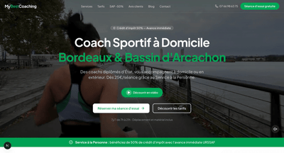 Site Vitrine MyBestCoaching - Creación de Sitios Web