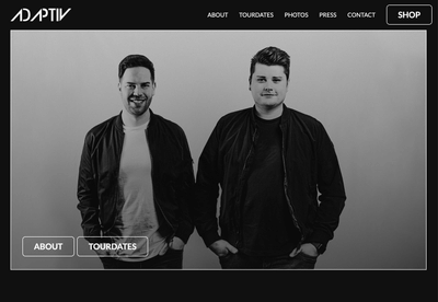 Adaptiv Music - Webseitengestaltung