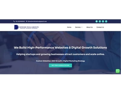 Dinesh Teja Groups Website Development - Creación de Sitios Web