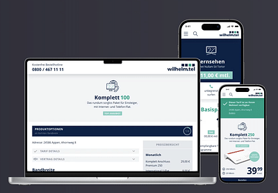 Digitale Vertriebsplattform für wilhelm.tel mit CRM-Anbindung - Innovation