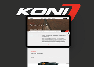 A complete digital makeover for koni - Website Creation