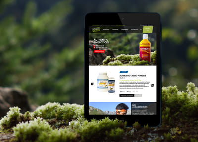 Site e-commerce Authentic Nutrition - E-commerce