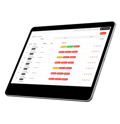 Application de planification, gestion et suivi de chantiers - Application web