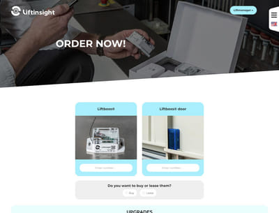 Liftinsight  #gamechanger #iot - Website Creatie