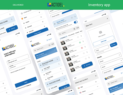 Actidel Inventory App - Graphic Design