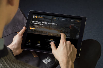 Graphic design and website for industrial machines - Innovation