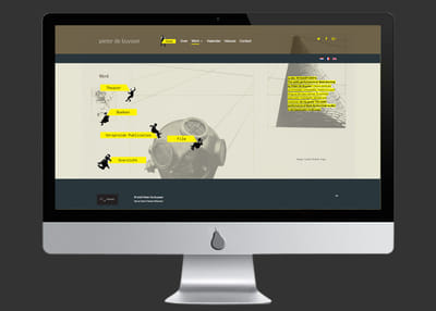 ontwerp en ontwikkeling website Pieter De Buysser - Ontwerp