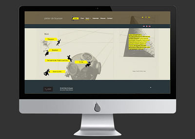 ontwerp en ontwikkeling website Pieter De Buysser - Création de site internet