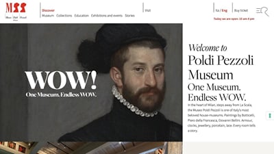 Museo Poldi Pezzoli — Web Development for VIVA - Website Creation