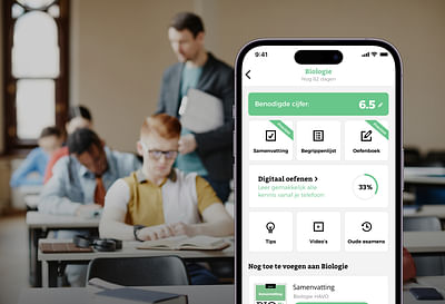 Slagen voor het eindexamen met ExamenOverzicht - Mobile App
