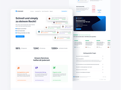 simplyright: Legaltech Startup - Webseitengestaltung