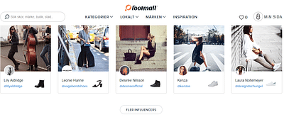 Shopping Engine and Marketplace for Footmall - Webseitengestaltung