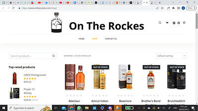 Whisky Company Website - Création de site internet