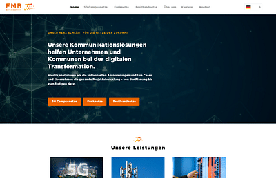 Website Redesign | FMB Engineering GmbH - Website Creatie