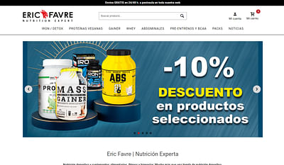 Website&Marketing para alimentación deportiva. - Estrategia digital