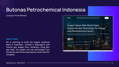 Corporate Website for an Indonesian Petrochemical Company - Creación de Sitios Web
