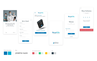 Mobile UI/UX Design for IoT Application - Image de marque & branding