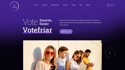 A high octane web application for seamless voting - Ergonomy (UX/UI)