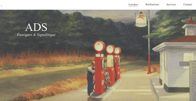 Site internet - ADS enseignes - Creazione di siti web