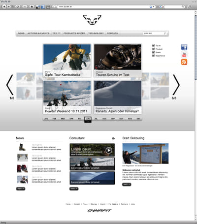 DYNAFIT | WEBSITE-REDESIGN & NEWSLETTER - Ergonomie (UX/UI)