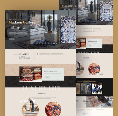 Madaen Gallery - Website Creation