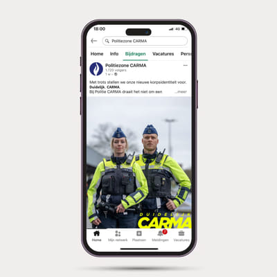 Van gefuseerde korpsen naar één identiteit voor politie CARMA - Content-Strategie