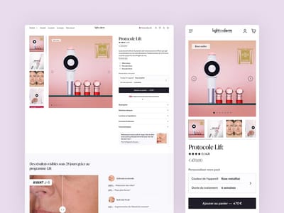 Lightinderm - Shopify - E-commerce