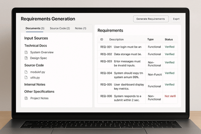 Generación y verificación de requisitos con IA - Inteligencia Artificial