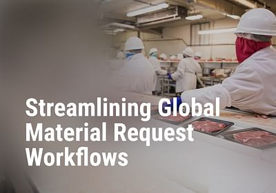 Streamlining Global Material Request Workflows - Software Entwicklung