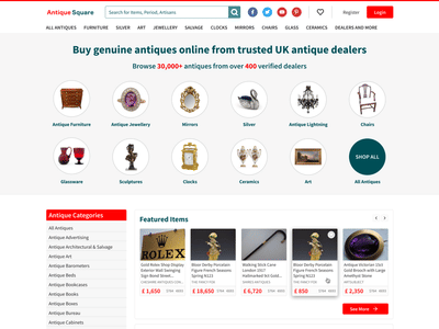 Total antique eCommerce giant revamp - E-commerce
