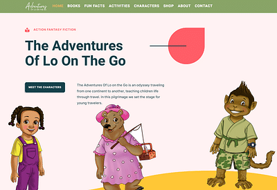 The Adventures Of Lo On The Go - Website Creatie