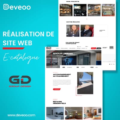 Création de site web pour la société Group Design - Création de site internet