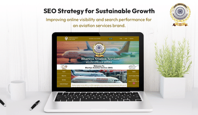 Ongoing SEO Services for Bhartiya Aviation Services - SEO