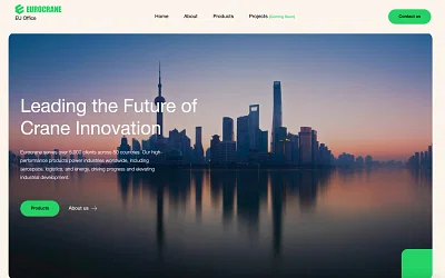 Eurocrane - Website Creatie