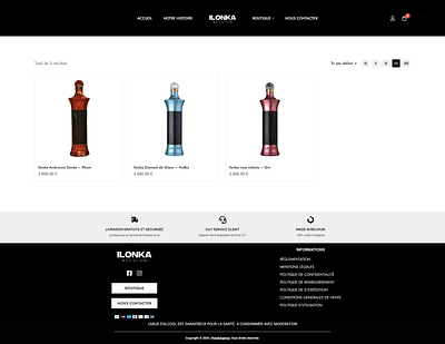 Site e-commerce | Produits de luxe - Website Creation