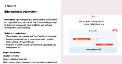 Edenred - New digital ecosystem (web & app) - Application web
