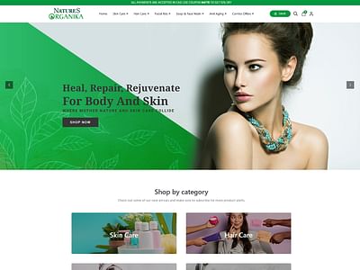 Beauty Products eCommerce Website - E-commerce