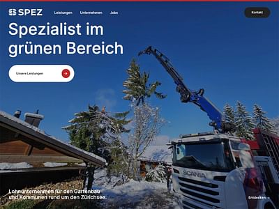 SPEZ Webseite - Webseitengestaltung