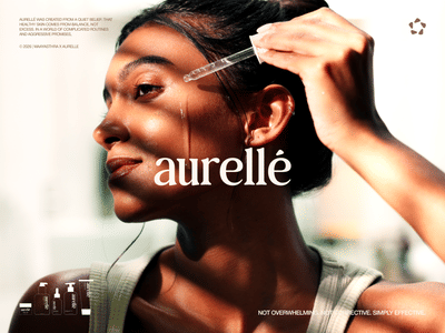 Aurellé - Skincare Brand Identity & Packaging Design - Design & graphisme
