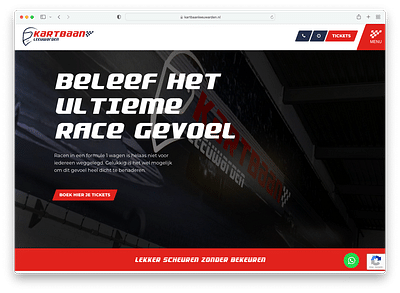 Kartbaan Leeuwarden - Website Creation