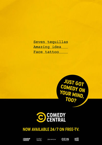COMEDY CENTRAL | "3-word-comedy" - Advertising