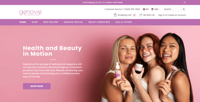 Genovie's Website - Publicité