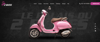 le palais du 2 roues - Website Creation