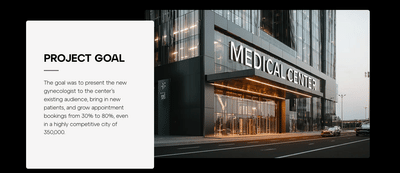 META ADS FOR A MULTIDISCIPLINARY MEDICAL CENTER - Marketing