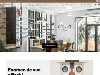 Retina Optic – Opticien - Création de site internet