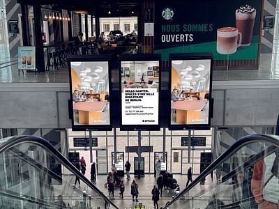 Campagne vidéo SPACES en gare de Nantes - Animation