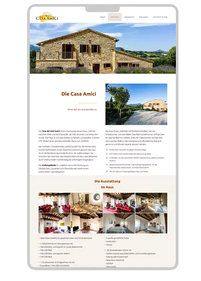 Wordpress - casaamici.de - Webseitengestaltung